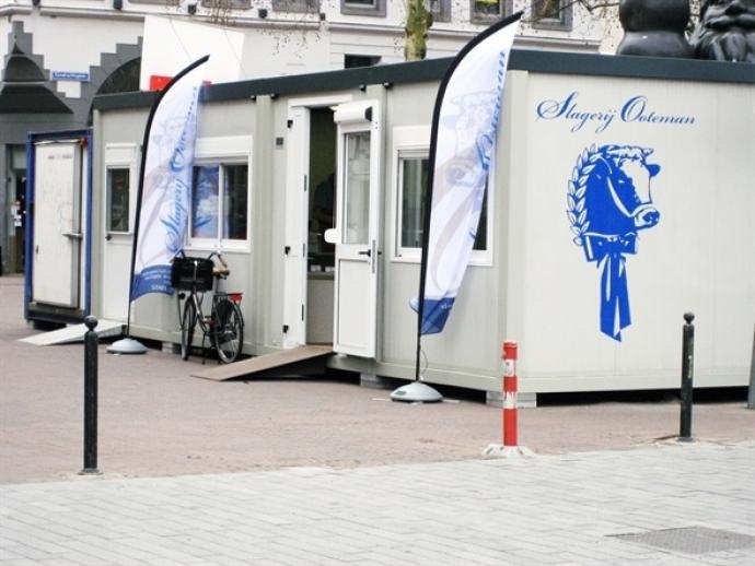 Slagerij noodwinkel buitenzijde