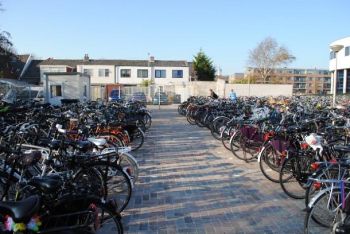 Temporren Fahrradstnder Schule