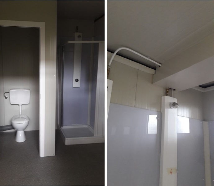 Cabina con spogliatoi