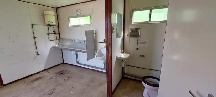 Cabin 10,8x3m. tinyhouse,kantine,kleed,sanitairHS-1377