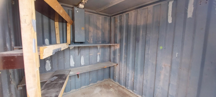 8ft. opslagcontainer stalen vloer HS-1414