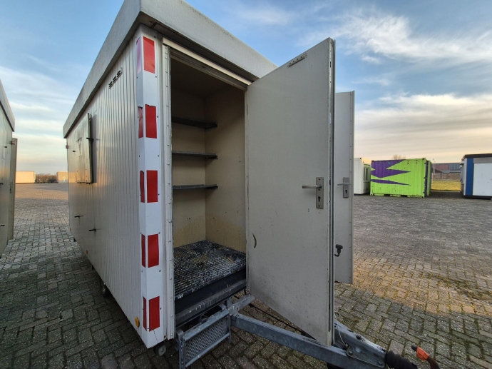 Schaft-bureelwagen 4m. pak-schaft-toilet HS-1515