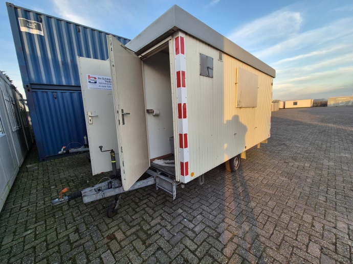 Schaft-bureelwagen 4m. pak-schaft-toilet HS-1515