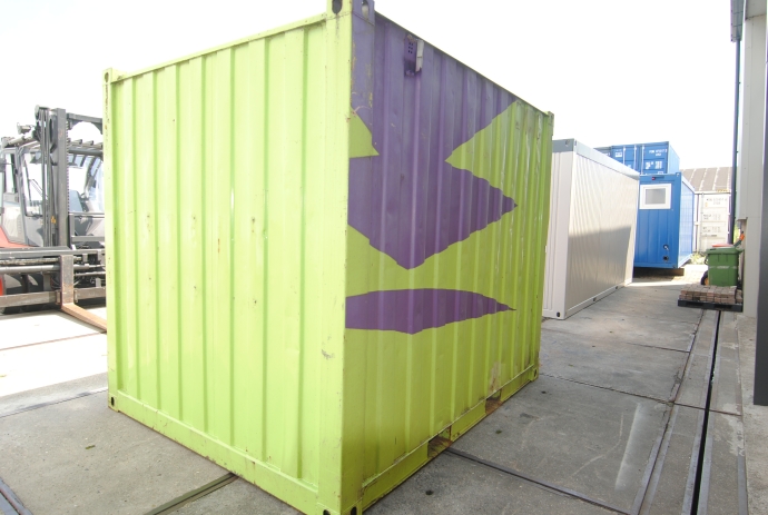 10ft opslagcontainer met stelling HS-1542