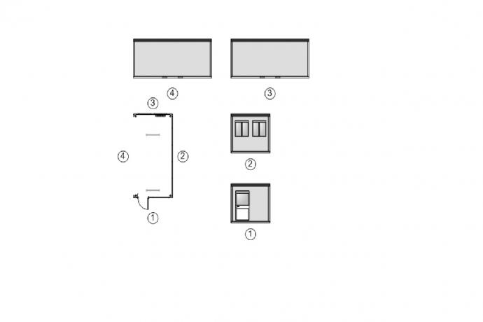 Unit 6x3m. halfopen TS-170