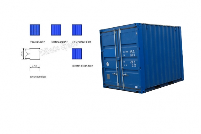 Container 8 ft. afm. 2,4 x 2,4m. TS-300